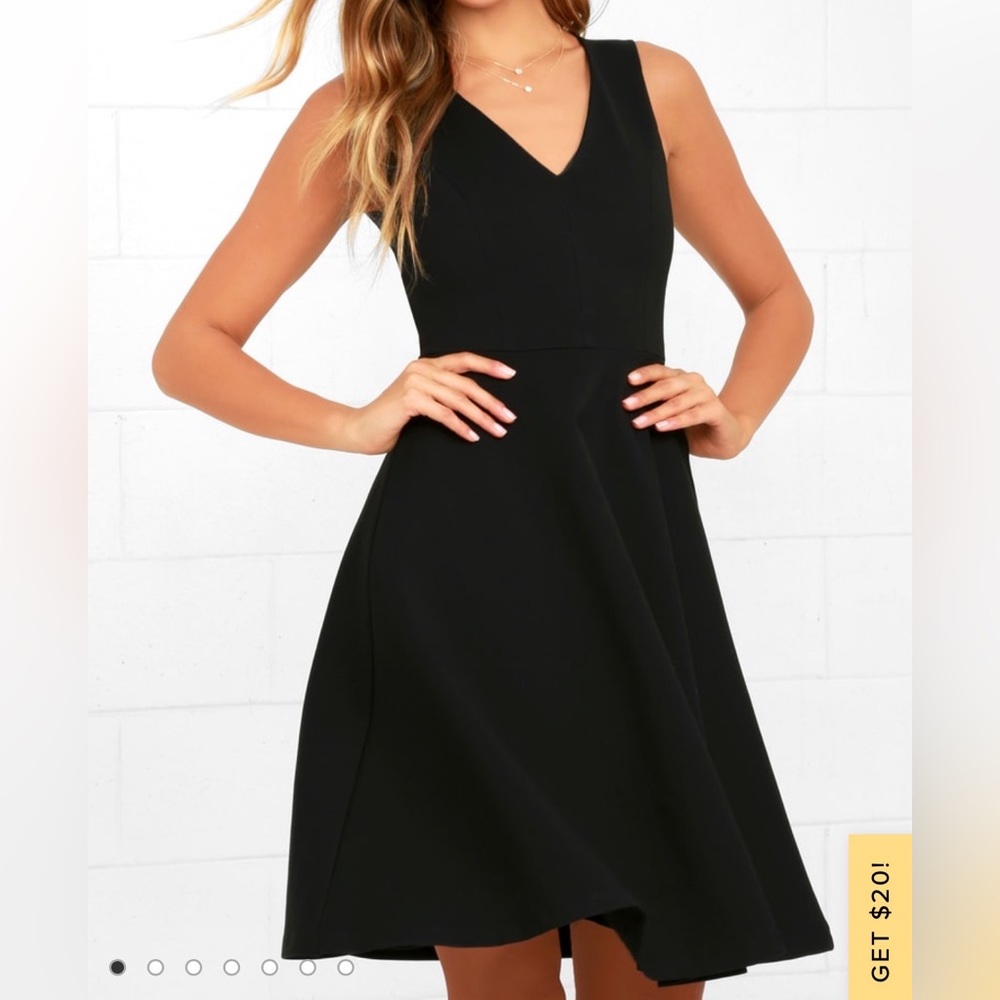 Lulu’s Black Midi Dress